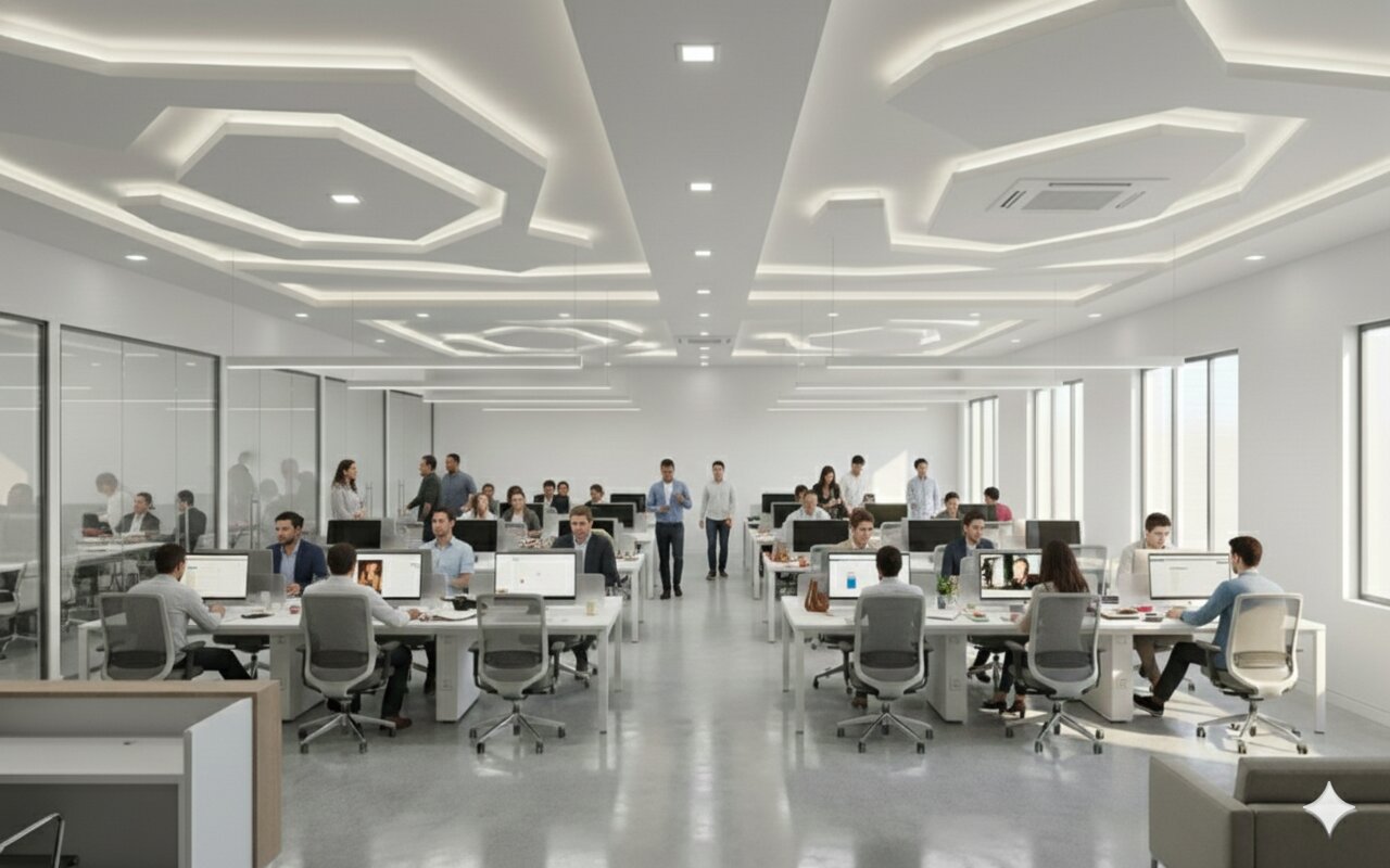 Team working in private cabin Pune